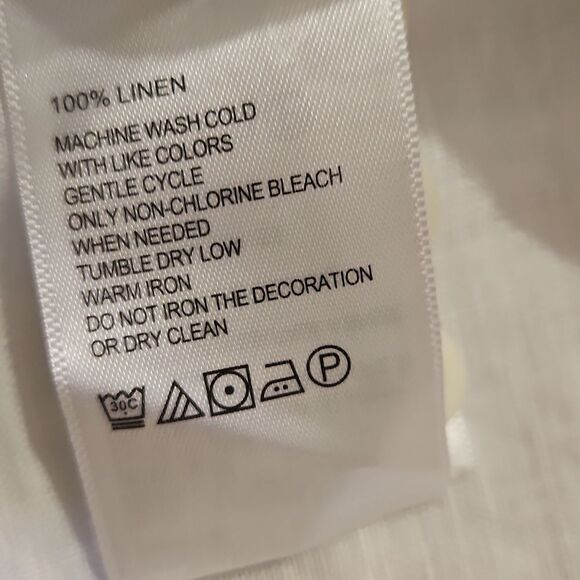 Men's Tommy Bahama White 100% Linen Shirt Size XXL - Picture 8 of 11